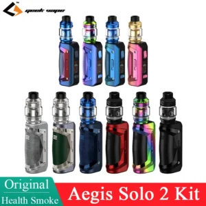 GeekVape S 100 Aegis Solo 2 Kit 100W Box Mod 5,5 ml Z Sub ohm 2021 Tank fit Z Spule Elektronische Zigarette Vape Verdampfer