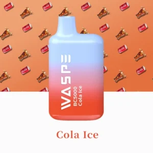Erleben Sie den frischen Cola Ice Geschmack der WASPE 5000 Puffs E-Zigarette im Duty Free Großhandelspreis