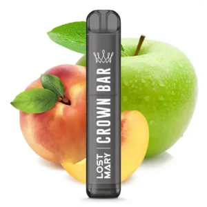 Crown Bar von Al Fakher X Lost Mary Pfirsich und Grüne Apfel Geschmack